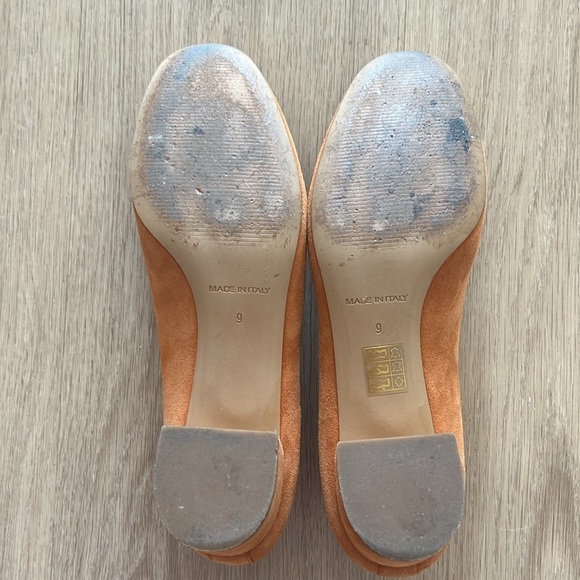 Everlane The Italian Leather Day Heel in Cognac Suede Tan Size 9 - Picture 9 of 9